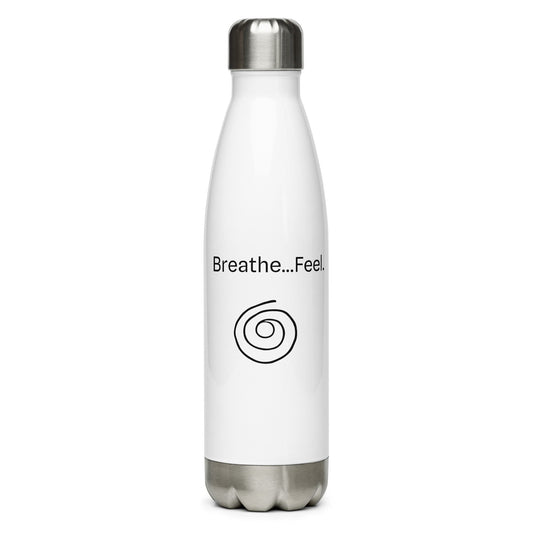 Breathe...Feel. 500ml (17 oz) Insulated Drink Bottle. - Art of Being You