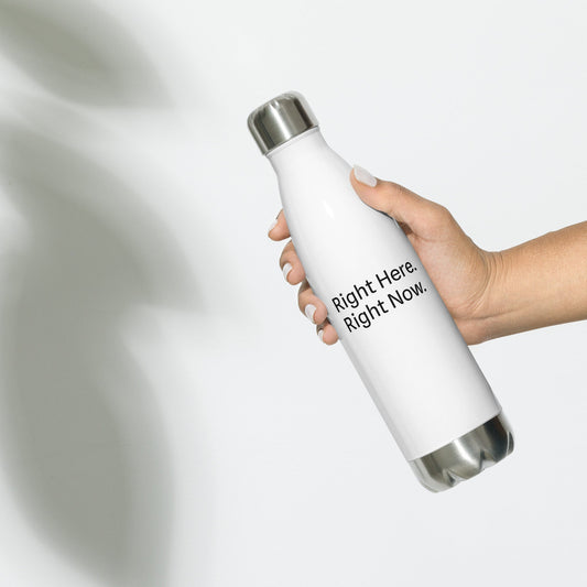 Right Here. Right Now. 500 ml (17 oz) Insulated Drink Bottle. - Art of Being You